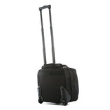 Olympia Luggage Deluxe Rolling Tote, Black, One Size