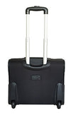 Carryon Laptop Computer Bag Rolling Travel 2Wheel Overnight Luggage Case Black