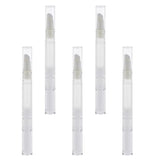 Baoblaze 5 Pack 3 ml Twist Pens Empty Nail Oil Pen with Brush Tip, Cosmetic Lip Gloss Container