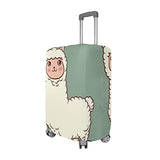 GIOVANIOR Cartoon Llama Alpaca Luggage Cover Suitcase Protector Carry On Covers