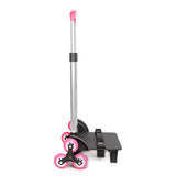 Yuelun Trolley for Schoolbags - Folding Wheeled Hand Truck for Kids,Student's Luggage Travel Hand for Cart Schoolbag/Luggage/Backpack,6 Wheels