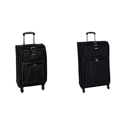 Samsonite Aspire Xlite Two-Piece Spinner Set (20"/25"), Black