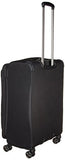 Delsey Luggage Hyperglide Medium Checked Luggage Lightweight Spinner Suitcase, Black
