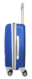 3 Pc Luggage Set Hardside Rolling 4Wheel Spinner Upright Carryon Travel Abs Blue