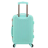 kensie Women's Alma Hardside Spinner Luggage, Opal, Carry-On 20-Inch