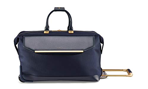 Ted Baker Women's Albany Softside Luggage, Suitcase Collection (Navy, Carry-On Duffel 21-Inch)