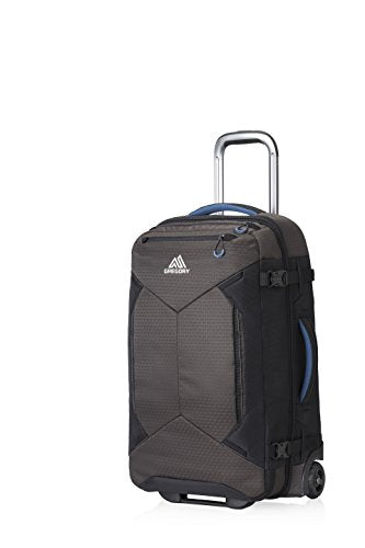Gregory Mountain Products Split-Case 22 Inch Roller Duffel Bag, Slate Black, 22"