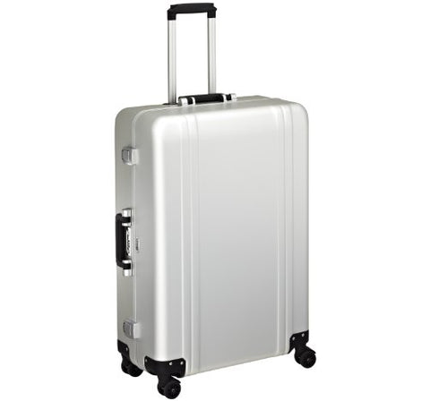 Zero Halliburton Classic Aluminum 28 Inch 4 Wheel Spinner Travel Case, Silver, One Size