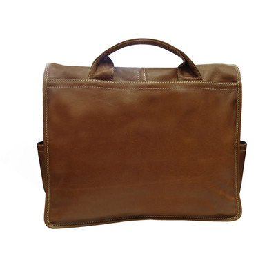 AmeriLeather Legacy Leather Woody Laptop Messenger Bag (Brown)
