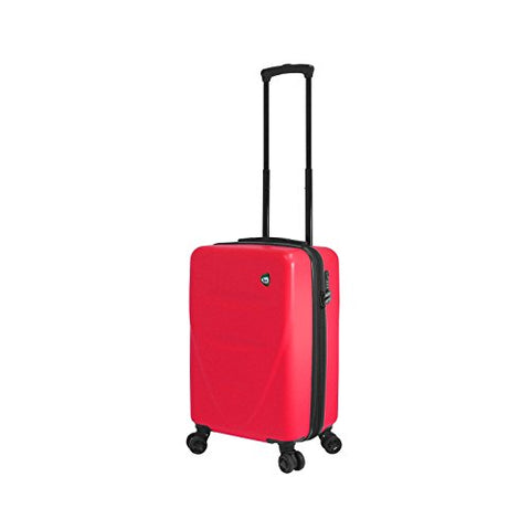 Mia Toro M1304-20In-Red Italy Fassa Hardside Spinner 20" Carry-On, Red