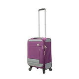 Mia Toro M1136-20In-Pnk Italy Sardinia Softside Spinner 20" Carry-On, Pink