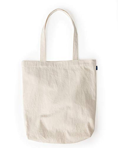 BAGGU Merch Tote, Simple and Easy Canvas Tote Bag, Natural Canvas