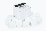 Vivaplex, 12, White, 4 oz Cosmetic Jars, with Inner Liners and Dome Lids