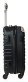 3Pc Luggage Set Hardside Rolling 4Wheel Spinner Carryon Travel Case Abs Black