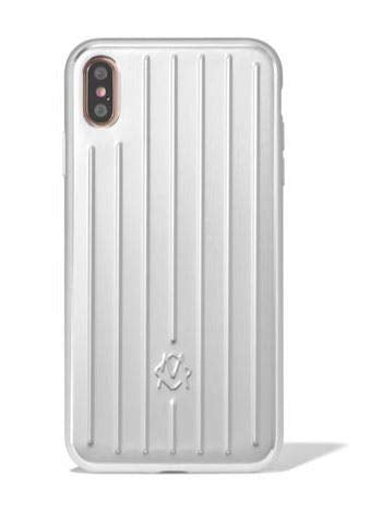 Rimowa iPhone XR Aluminium Groove Case in Silver