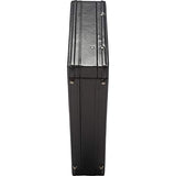 Kenneth Cole Reaction Manhattan Leather Single Compartment Expandable 17" Laptop Attaché, Black