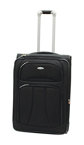 Westjet Navigator Lightweight Luggage Exp. Upright Pullman 26"-Black