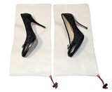 Earthwise Shoe Storage Bags 100% Cotton With Drawstring For Men And Women In Natural Great For