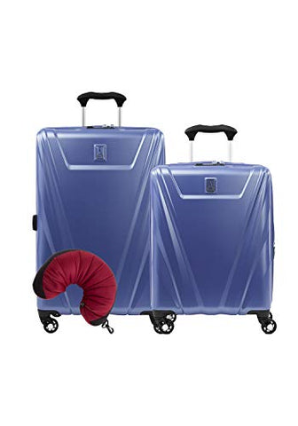 Travelpro Maxlite 5 Hardside 3-PC Set: Int'l C/O and Exp. 25-Inch Spinner with Travel Pillow (Azure