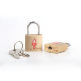 Safe Skies Tsa-Recognized Padlocks Double Set, Brass, One Size