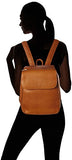 Piel Leather Flap-Over Tablet Backpack, Saddle