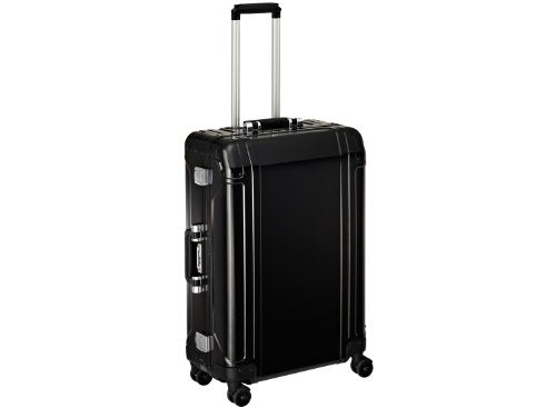 Zero Halliburton Geo Aluminum 26 Inch 4 Wheel Spinner Travel Case, Black, One Size