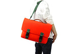 M.R.K.T. Kel 134340b Briefcases, Sweet Tangerine/Navy Blue
