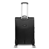 Gabbiano Bellagio Collection 3 Piece Softside Spinner Luggage Set (Black)