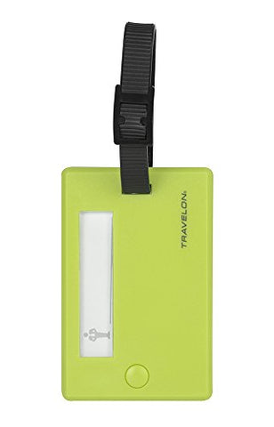 Travelon Set Of 2 Luggage Tags, Lime, One Size