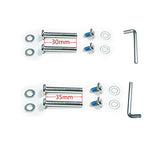 F-ber Luggage Suitcase Wheels Replacement Kit 50mm x 18mm with ABEC 608zz Inline Outdoor Skate Replacement Wheels, One Set of (2) Wheels (OD:50 W:18 ID:6 Axles:35)