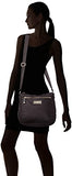 Calvin Klein Belfast Nylon Top Zip Messenger Crossbody, Black/Gold