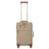 Brics | 21” Spinner w/Frame Suitcase | Tundra | Lightweight with Softside Exterior | Carry on Size