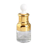 2PCS 20ml Empty Refillable Clear Glass Dropper Bottle Essential Oil Elite Fluid Cosmetics Container