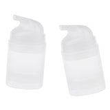 Baoblaze 2pcs 50ml Empty Shampoo Bottle With Pumps, Refillable Dispensing Containers For