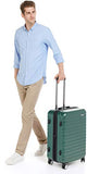 Amazonbasics Premium Hardside Spinner Luggage With Built-In Tsa Lock - 24-Inch, Green