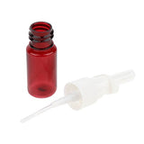 Baoblaze 20pcs 10ml Amber Empty Plastic Nasal Spray Bottles Nose Washing Cleaning Vials for