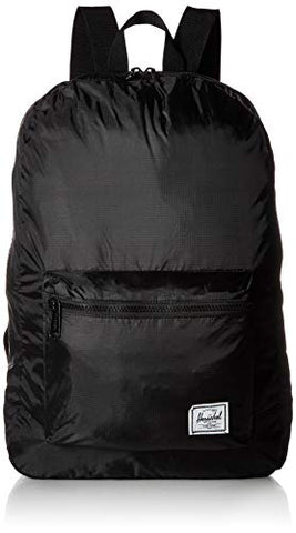 Herschel Packable Casual Daypack, Black/Black, 17.75" x 12.5", 24.5L