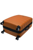 Rockland Abs 28" Expandable Spinner Luggage, Orange