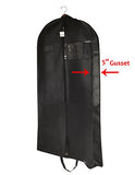 Bags For Less Premuim Quality Black Garment Travel And Storage Breathable Bag 26” X 42” X 5” With