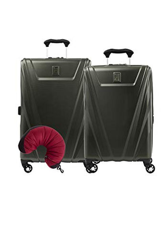 Travelpro Maxlite 5 Hardside 3-Pc Set: Exp. C/O And 25-Inch Spinner With Travel Pillow (Slate