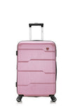 DUKAP Rodez Lightweight Hardside Spinner Luggage 24'' inch - Rose Gold