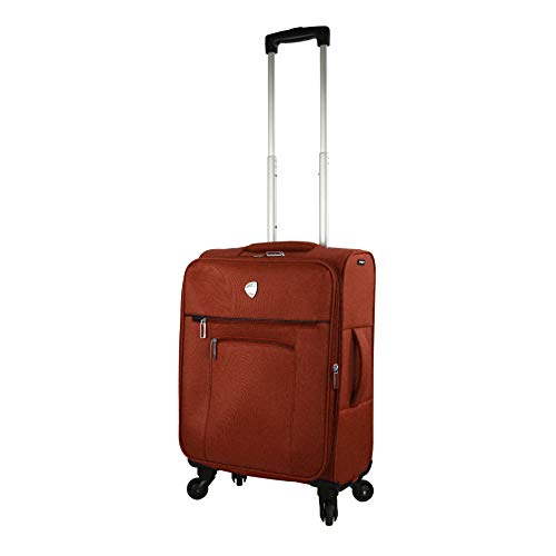 Mia Toro Italy Adige Softside Spinner Carry-on, Brick