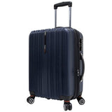 Traveler’S Choice Tasmania 100% Polycarbonate Expandable 8-Wheel Spinner Luggage With Diamond Cut