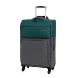 it luggage Duotone 4 Wheel Lightweight 3 Piece Set, Teal Green Steel Gray