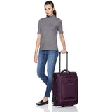 AmazonBasics Premium Upright Expandable Softside Suitcase with TSA Lock - 22 Inch, Purple