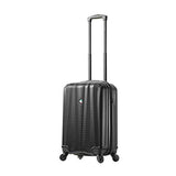 Mia Toro Italy Pozzi Hardside Spinner Carry-on, Black