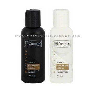 Tresemme Moisture Rich Shampoo & Conditioner, 3 Fl. Oz. Travel Size (1 Duo Set)