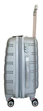 3Pc Luggage Set Suitcase Hardside Rolling 4Wheel Spinner Upright Carryon Travel Gray