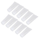 BQLZR 20ml Transparent Mini Soft Empty Cosmetic Travel Plastic Packing Bottle Container Pack of 10