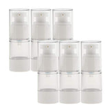 Baoblaze 6pcs 15/30ml Pump Scent Spray Bottle Vacuum Spray Bottle Cosmestic Container Portable Suit
